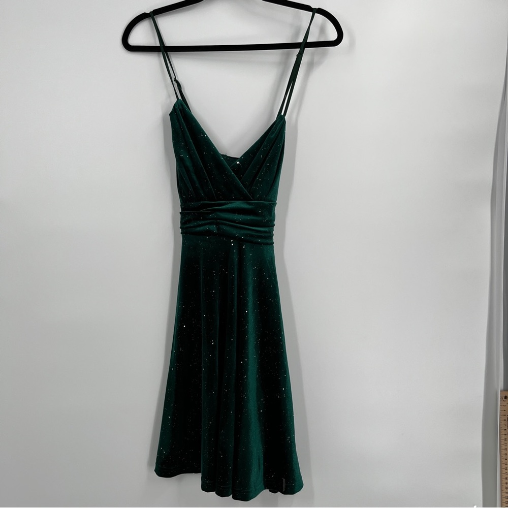 D&M Green Velvet Dress Size. M